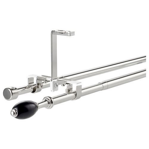 IKEA - RÖNNSUMAK, perde çubuğu seti, lame, 120-210 cm 19 mm
