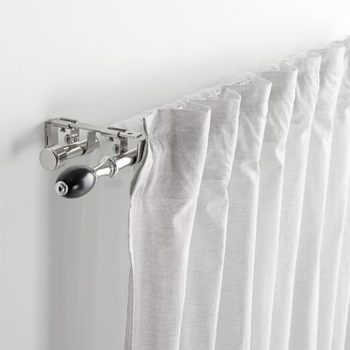 IKEA - RÖNNSUMAK, perde çubuğu seti, lame, 120-210 cm 19 mm