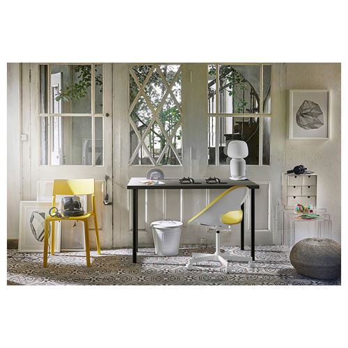 IKEA - LAGKAPTEN/ADILS, desk, dark grey/black, 120x60 cm