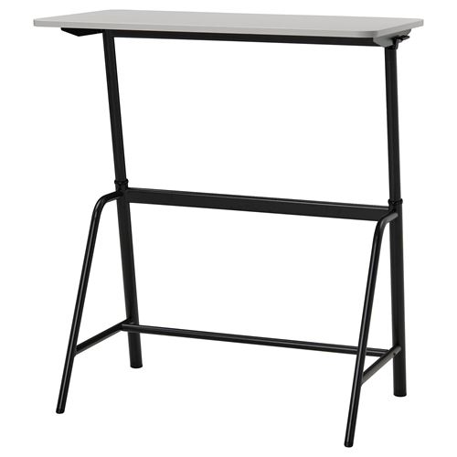 IKEA - GLADHÖJDEN, height adjustable desk, light grey-anthracite, 100x60 cm