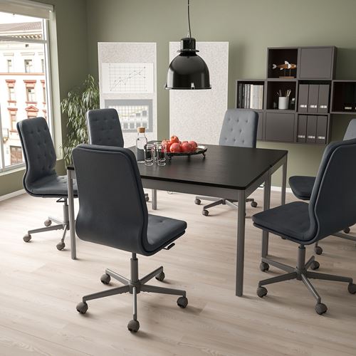 IKEA - MULLFJALLET, office chair, naggen dark grey