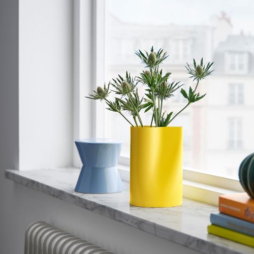 IKEA - CHILIFRUKT, vazo, parlak sarı, 17 cm