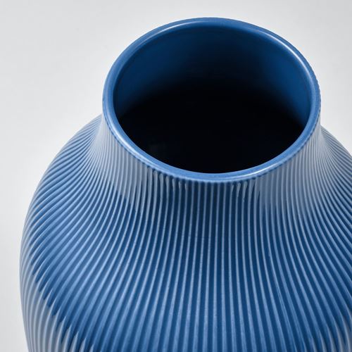 IKEA - GRADVIS, vase, blue, 21 cm