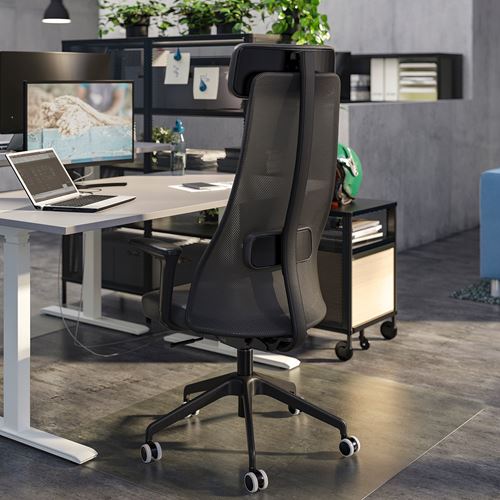 IKEA - JARVFJALLET, office chair, glose black