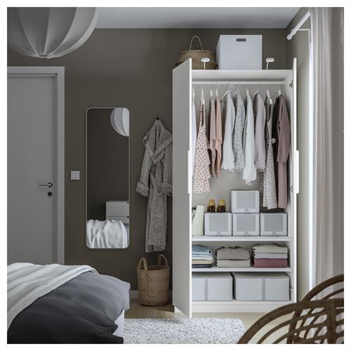 IKEA - PAX/FORSAND, PAX wardrobe, white, 100x60x201 cm