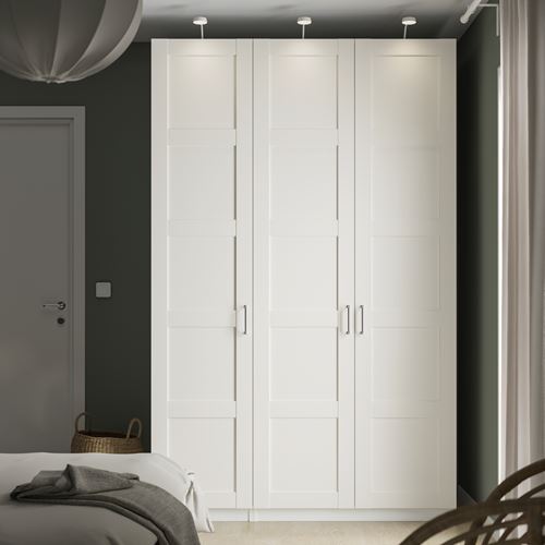 IKEA - PAX/BERGSBO, PAX wardrobe, white, 150x60x236 cm