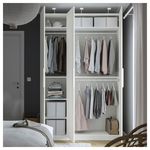 IKEA - PAX/FORSAND, PAX wardrobe, white, 150x60x236 cm