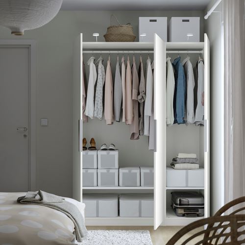 IKEA - PAX/FORSAND, PAX wardrobe, white, 150x60x201 cm