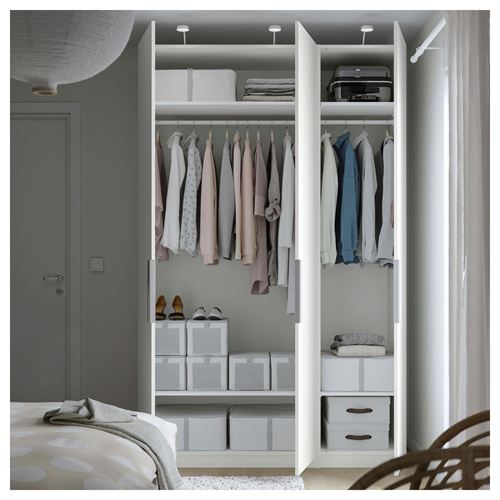 IKEA - PAX/FORSAND, PAX gardırop, beyaz, 150x60x236 cm
