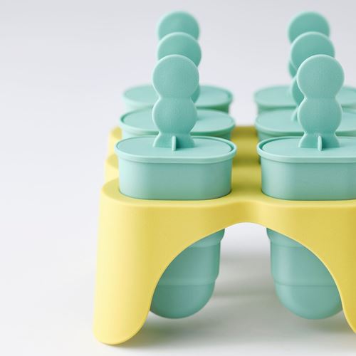 IKEA - UPPFYLLD, ice lolly maker, turquoise-yellow