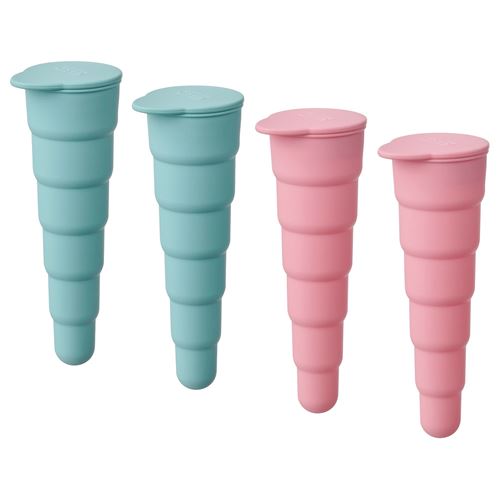 IKEA - UPPFYLLD, ice lolly maker, pink-turquoise, 16 cm