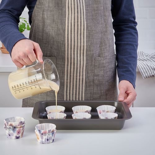 IKEA - SOMMARFLOX, muffin kağıdı, çiçek desenli-çok renkli