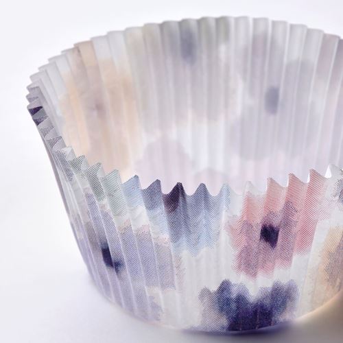 IKEA - SOMMARFLOX, muffin kağıdı, çiçek desenli-çok renkli