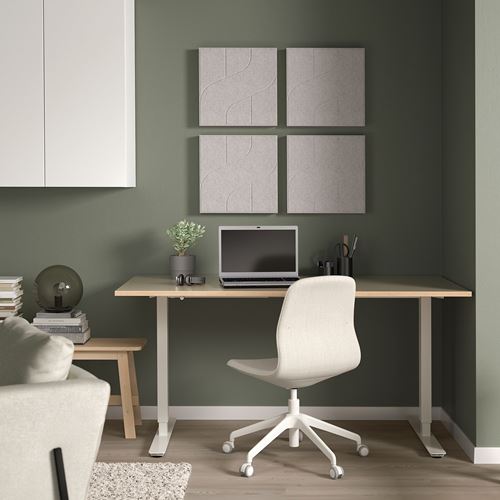 IKEA - NAVERHAGG, sound absorbing panel, grey, 41x41 cm