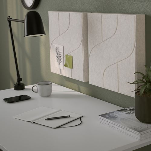 IKEA - NAVERHAGG, ses emici panel, gri, 41x41 cm