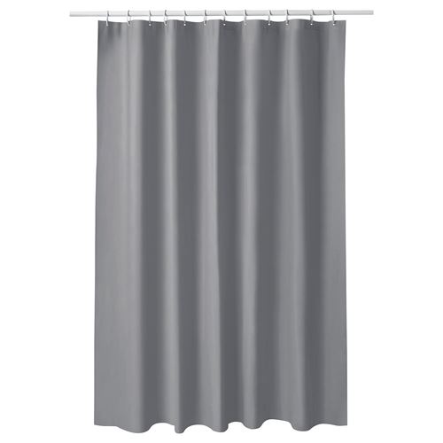 IKEA - LUDDHAGTORN, shower curtain, grey, 180x200 cm