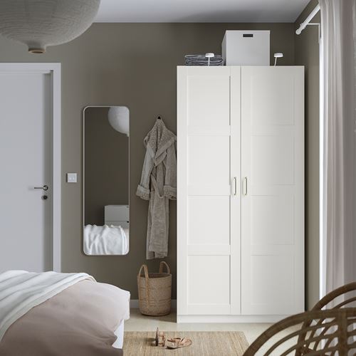 IKEA - PAX/BERGSBO, PAX wardrobe, white, 100x60x201 cm