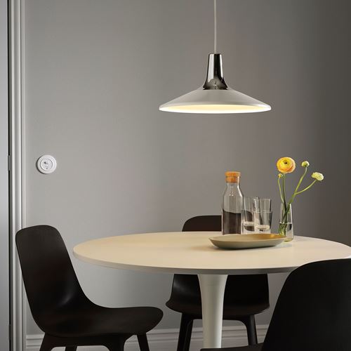 IKEA - FYRTIOFYRA, pendant lamp, chrome effect-white