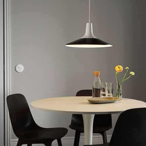 IKEA - FYRTIOFYRA, pendant lamp, white/black