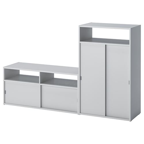 IKEA - SPIKSMED, tv storage unit, grey, 157x32x96 cm