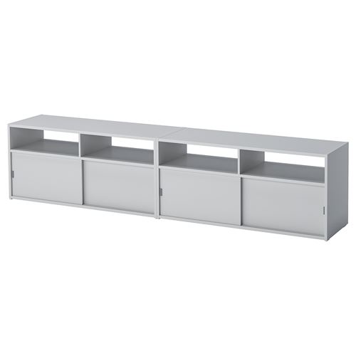 IKEA - SPIKSMED, tv bench, grey, 194x32x44 cm