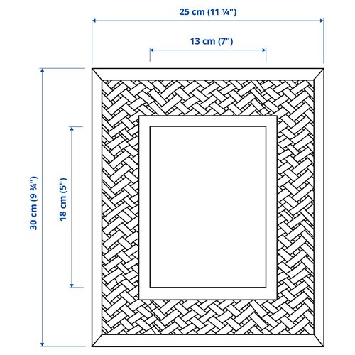 IKEA - PARKSYREN, renkli çerçeve, natürel, 13x18 cm