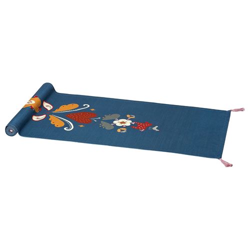 IKEA - SLATTIKA, table-runner, blue/red, 35x130 cm