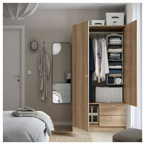 IKEA - VILHATTEN, wardrobe, oak effect