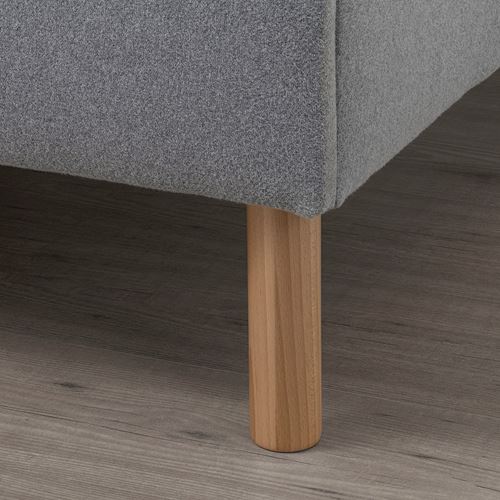 IKEA - NARRÖN, double bed, grey, 180x200 cm