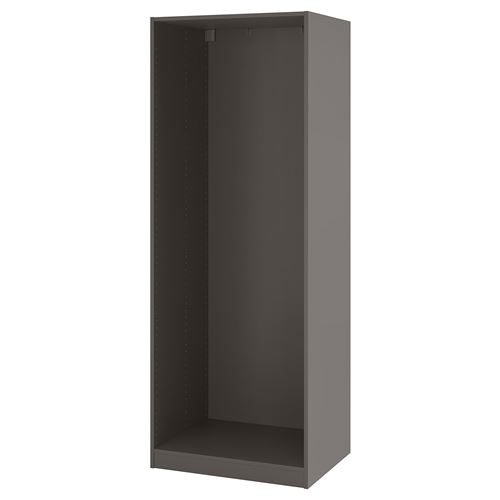 IKEA - PAX, wardrobe frame, dark grey, 75x58x201 cm