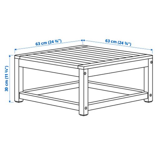 IKEA - NAMMARÖ, seat section for outdoor sofa, light brown