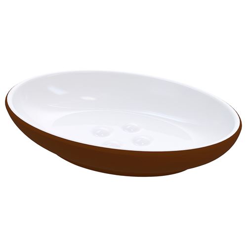 IKEA - EKOLN, soap dish, brown, 13x9 cm