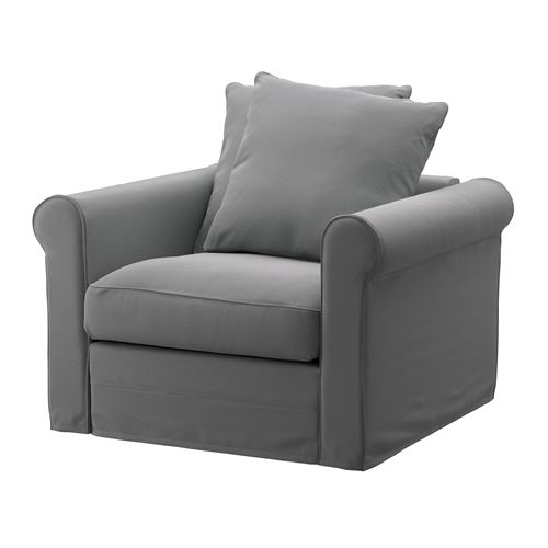 IKEA - GRÖNLID, armchair, ljungen medium grey