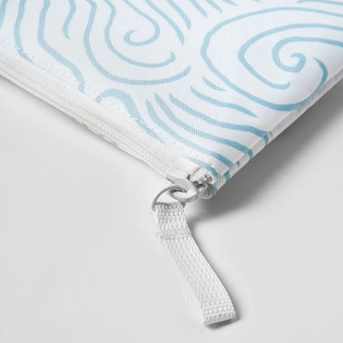 IKEA - SKÖRDA, accessory bag, blue-white, 20x12 cm