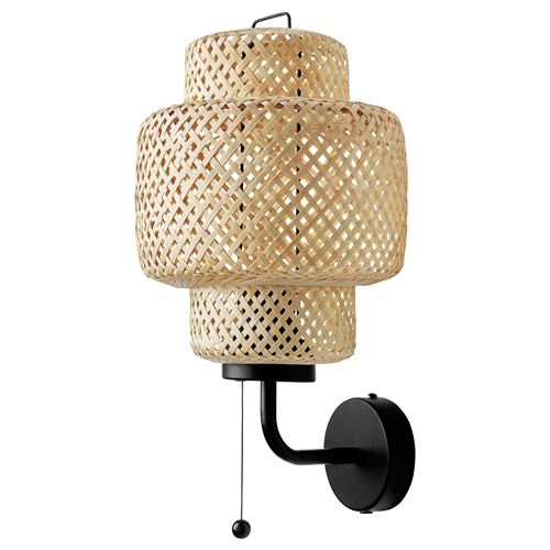 IKEA - SINNERLIG, wall lamp, bamboo, 34 cm