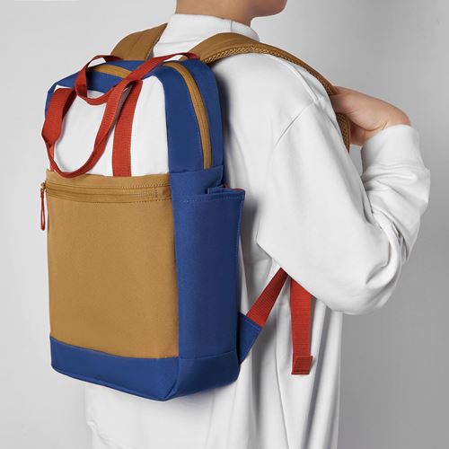 IKEA - STARTTID, backpack, blue-yellow, 12 l