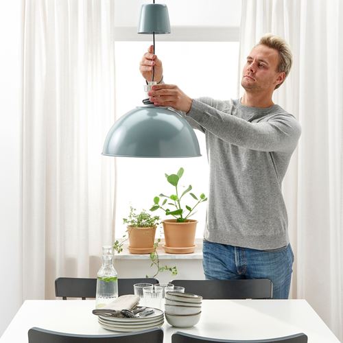 IKEA - SKURUP, pendant lamp, turquoise