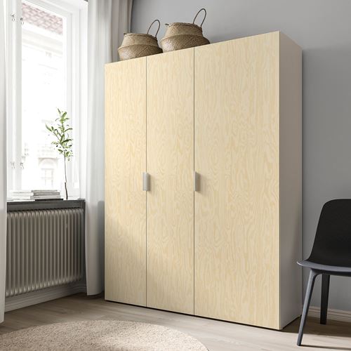 IKEA - KALBADEN, wardrobe door, lively pine effect, 60x180 cm