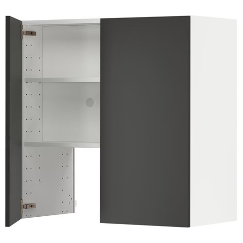 IKEA - METOD, extractor cabinet, NICKEBO matte anthracite, 80x80 cm