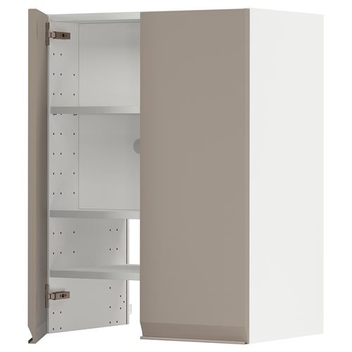 IKEA - METOD, extractor cabinet, UPPLÖV matte dark beige, 60x80 cm