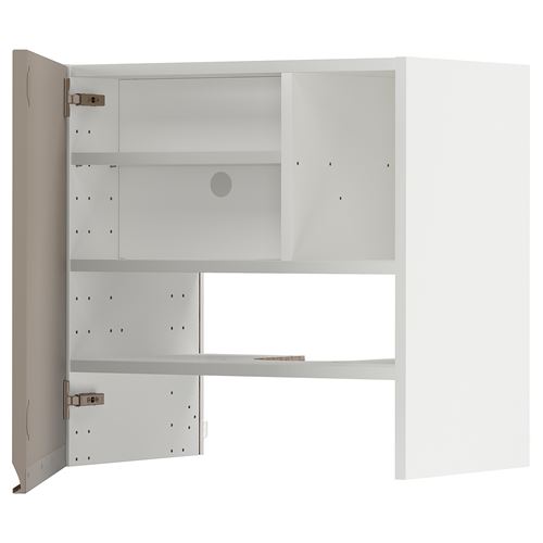 IKEA - METOD, extractor cabinet, UPPLÖV matte dark beige, 60x60 cm