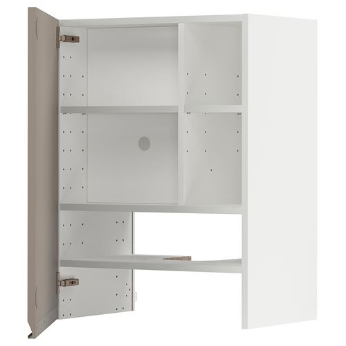 IKEA - METOD, extractor cabinet, UPPLÖV matte dark beige, 60x80 cm