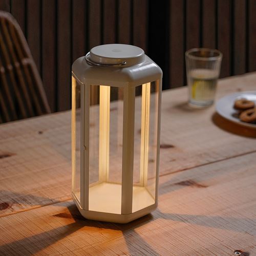 IKEA - SOMMARLANKE, LED'li fener, bej, 28 cm
