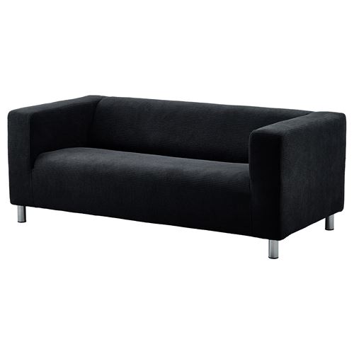 IKEA - KLIPPAN, 2-seat sofa cover, vansbro black