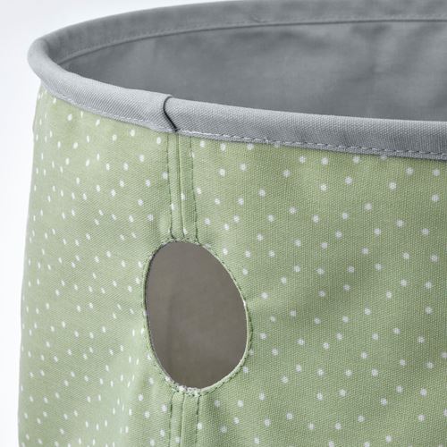 IKEA - LEN, stor bag, green-light gray, 35x35 cm