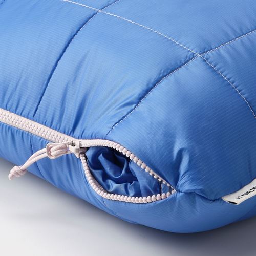 IKEA - HYBRIDLARK, çok amaçlı yastık-battaniye, mavi, 130x190/40x40 cm