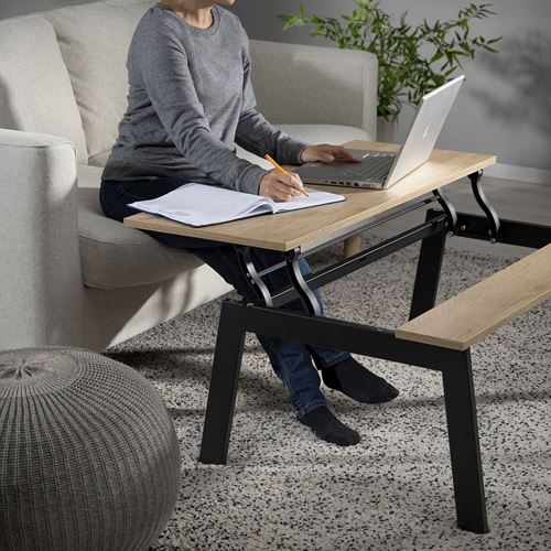 IKEA - LJUNGSBRO, coffee table, black-oak effect, 104x70 cm