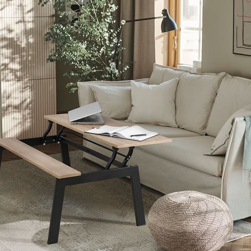IKEA - LJUNGSBRO, coffee table, black-oak effect, 104x70 cm