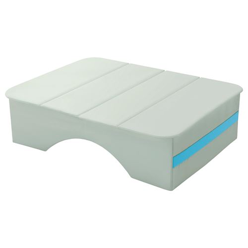 STRANDÖN, pedestal table, pale green, 57x45 cm