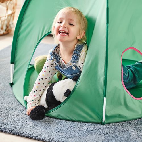 IKEA - DVARGMAS, children's tent, green, 98x80 cm